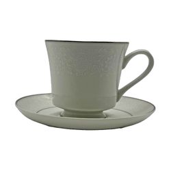 Crown Victoria Lovelace 1002 Cup and Saucer Fine China Japan