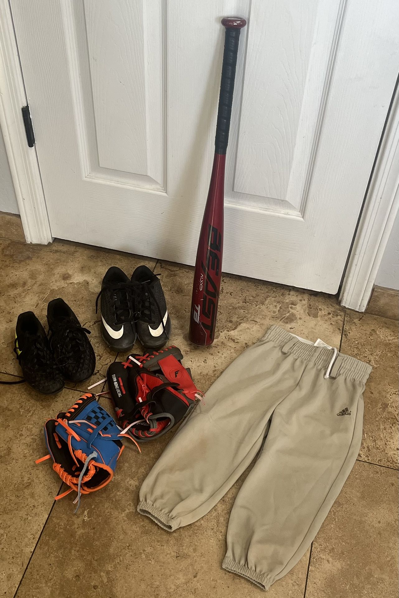 Tee Ball Little League Baseball Bundle Bat Cleats Glove Pants
