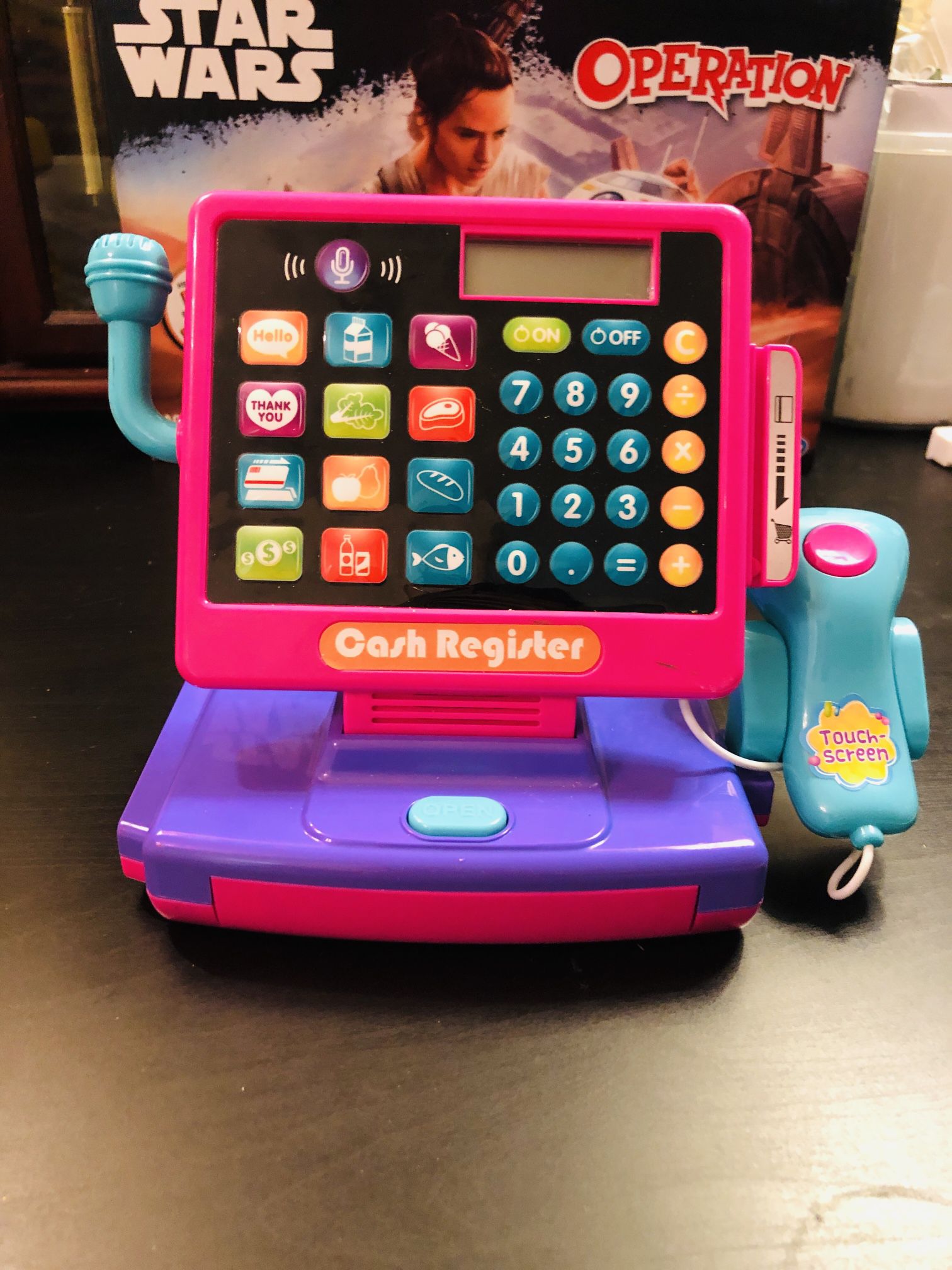 PlayGo Cash Register Toy & Accessories - Touch &Count Supermarket Till Pretend Play Actions & Sounds