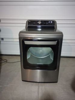 LG Smart Gas Dryer Easy Load Door Wi Fi Connect Excellent Working Condition