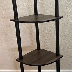 Walnut Corner Shelf