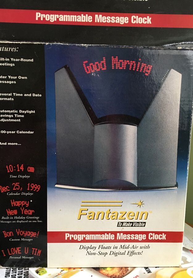 Fantazein programmable message clock
