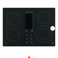 GE Profile 30 Inch Electric Downdraft Glass Cooktop