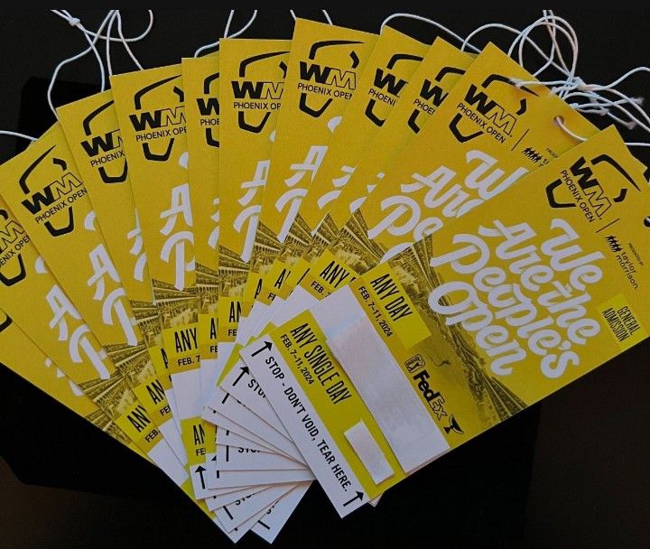 Phoenix Open General Admission Tickets Available