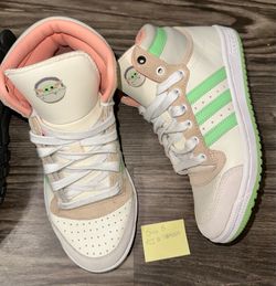 1 pair size 5 Baby Yoda (Grogu) Adidas
