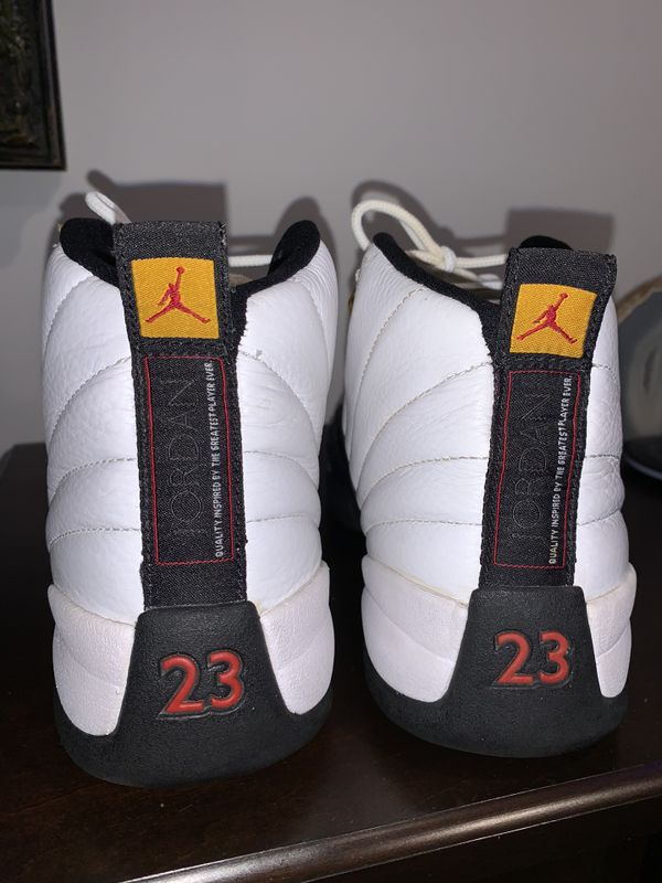 2008 130690-109 menâs size 8 Nike Air Jordanâs 12 retro taxi basketball shoes for Sale in 