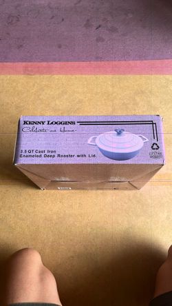 Kenny Loggins Enameled Deep Roaster With Lid Brand New Never Been Used