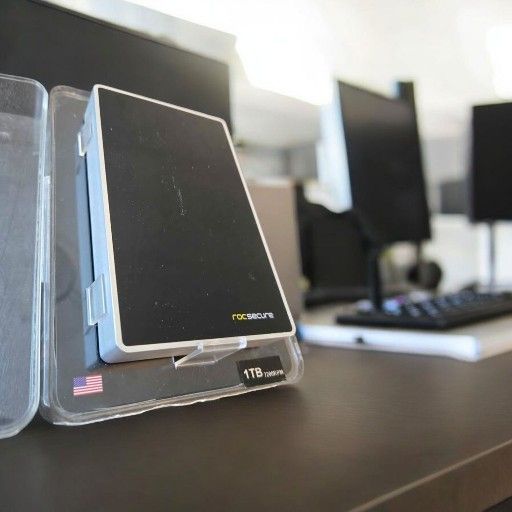 Rocstor Rocsecure Hawker HX Encrypted Portable Hard Drive 1TB 7200RPM