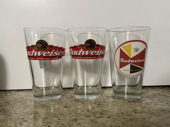 Budweiser glass cups