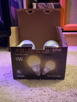 5 Soft white bulbs unused