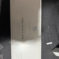 Pottery Barn White Mobile crib arm