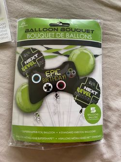 Video game party balloons