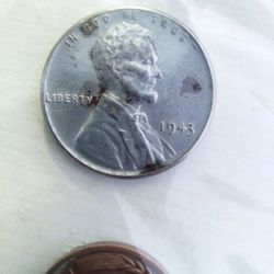 1943 Lincoln Penny No Mint Mark
