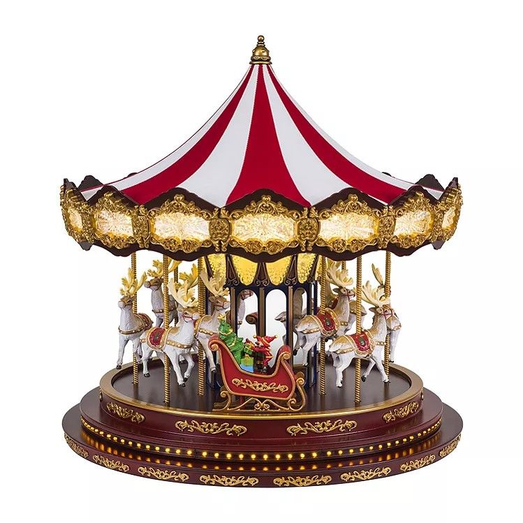 Christmas Hand Painted Large Carousel - Cracker Barrel 