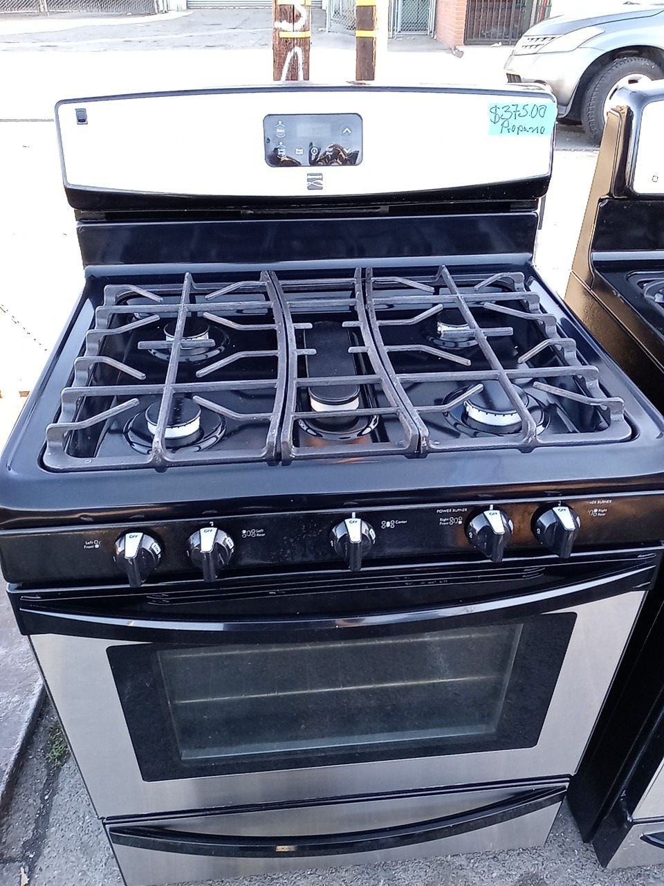 Kenmore gas stove 5 burners propane