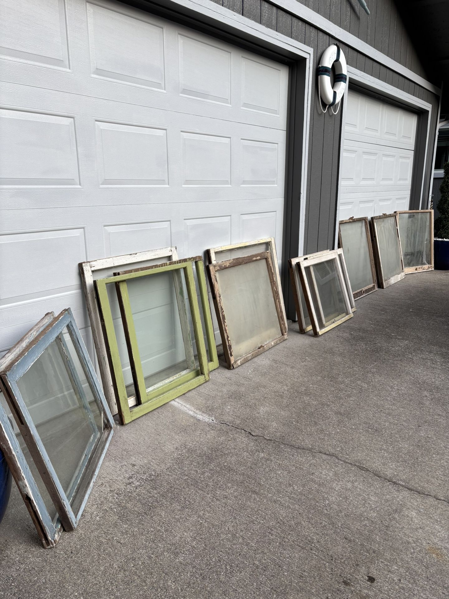 Farm House Salvaged Windows- Various Sized