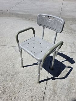 Shower chair, crutches, and walker