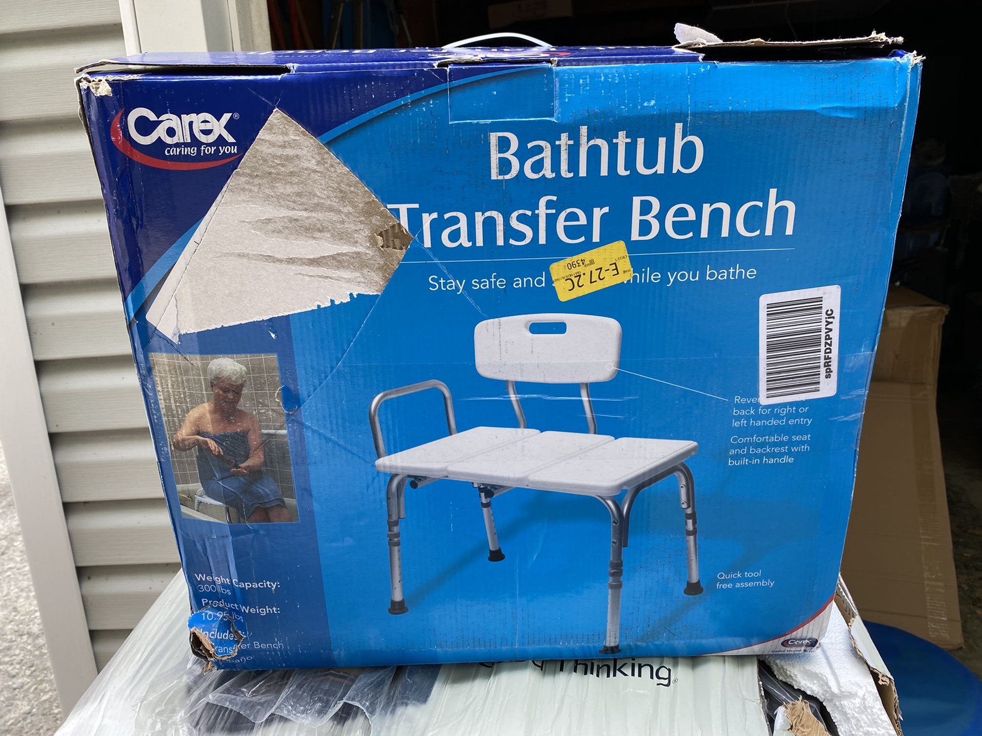 Bath tub transfer bench new