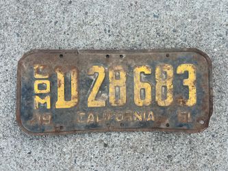 Antique License Plates