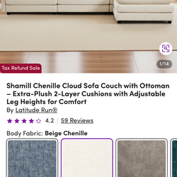 BRAND NEW Cloud Couch - Wayfair