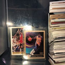 A lot Of BasketBall Cards Mixed With Other Cards 