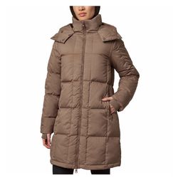 Mondetta Ladies' Square Quilted Down Parka Brown - Size XS  