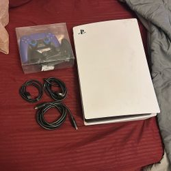 Ps5 w/ 2 Controllers And Stand