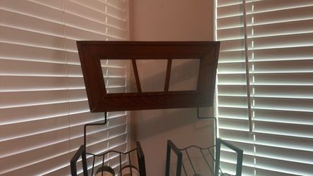 Vintage Woodbridge Winery V-Shaped Metal Floor Wine Rack - Holds 48 Bottles