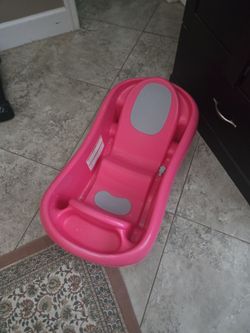 Pink Infant Baby Bathtub