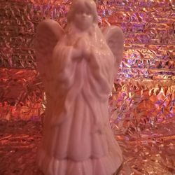 Porcelain Praying Angel candle Holder