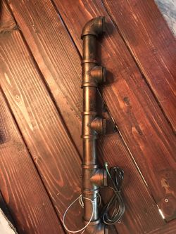 2 rustic industrial bronzed brand new never used with metal wire .. rustic lighting fixtures