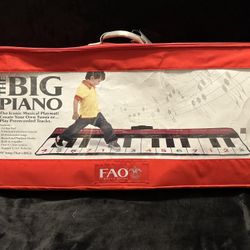 FAO Schwarz The Big Piano - 70-inch piano mat 24 Giant Numbered Keys Kids Childs Toy 