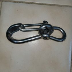 Inox Stainless Steel Snap Hook, Carabiner, 4" w/3/8" D Shackle