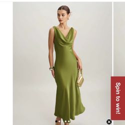 Green Olive New Rihoas Brand Dress 
