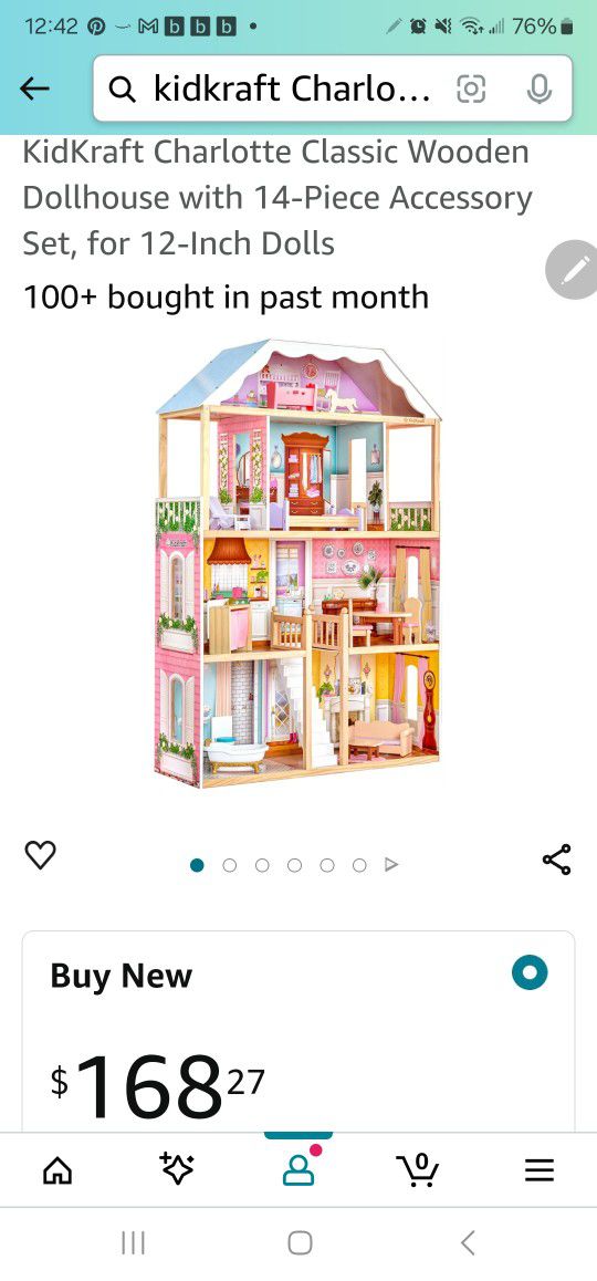 Kidcraft Dollhouse and Barbies - All New