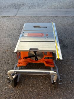 Ridgid Portable Table Saw with Stand