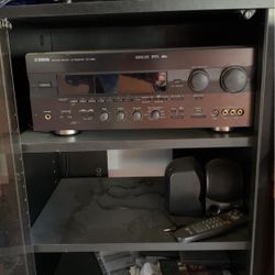 YAMAHA Natural Sound AV Receiver RX - V985 With Cabinet/ Black