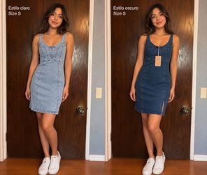 Women’s Size S Denim Dress Set – 2 Colors