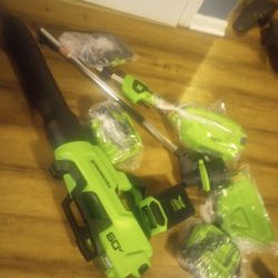 Greenworks Blower And Trimmer