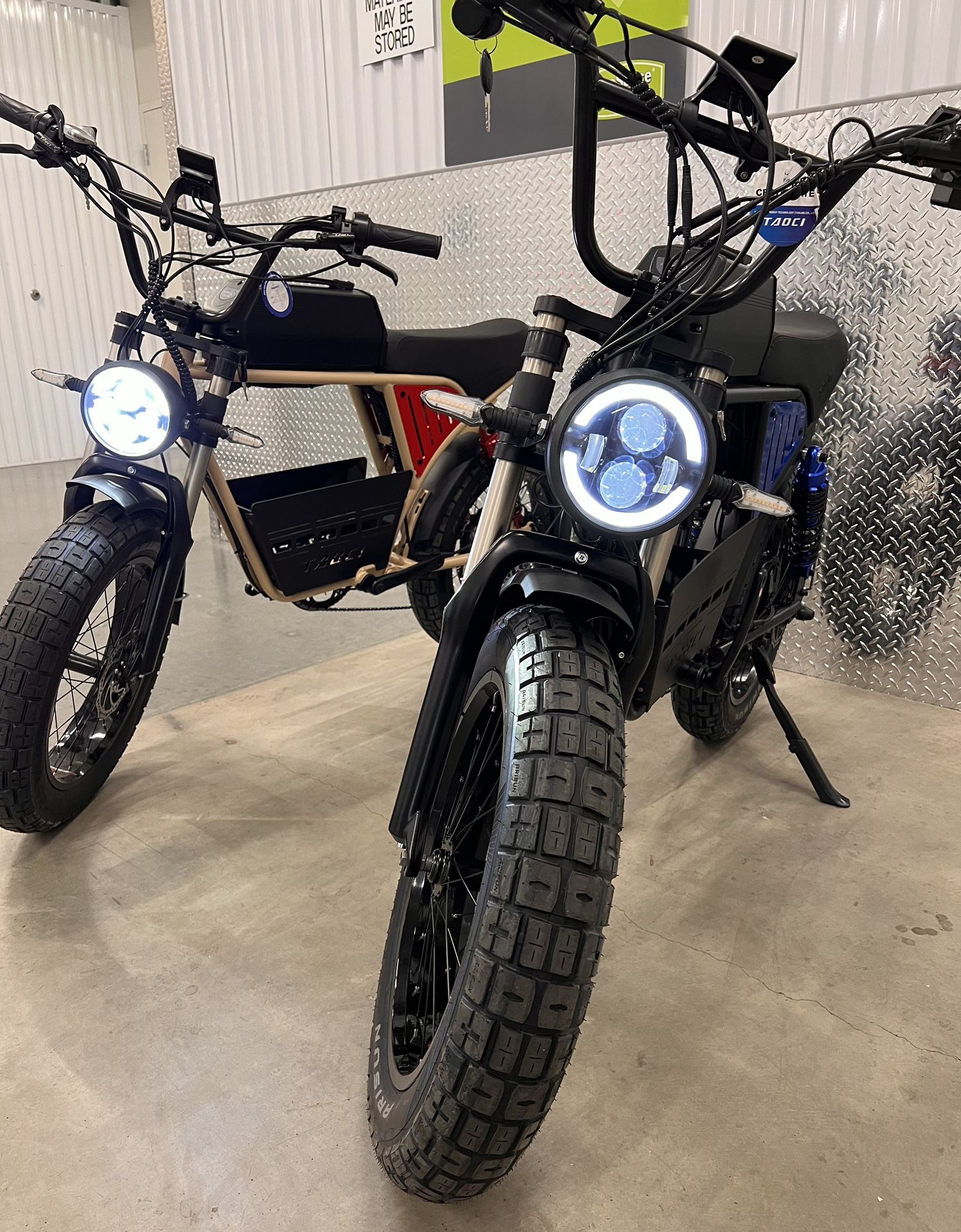 ✅ NEW-1500/2000W Watt Electric Ebike🚀40mph Top Speed, Fat Tire 20x4.0, Center Basket, 18ah Battery Incl (Blue Or Sand)