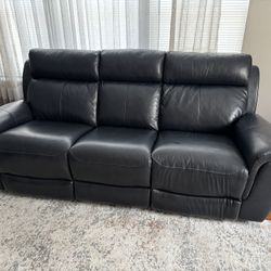 Leather Reclining Sofa (Love Seat sold)