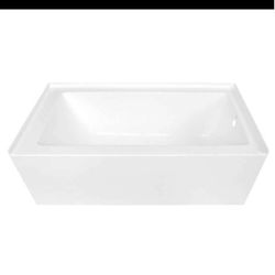 NEW VTDE603122R 60"L x 30.69"W x 22.06"H Acrylic Alcove Spa Bath Soak Tub (Right Hand Drain Hole)