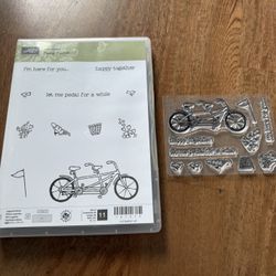 Stampin Up Stamps (pedal Pusher & So Happy For You)