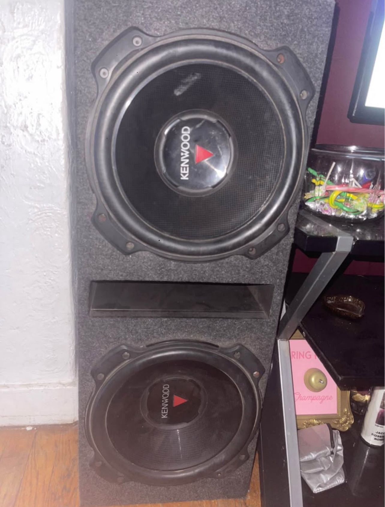12 Inch Kenwood Subwoofers And Ported Box