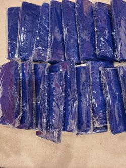 20, Six inch, blue wristbands / sweatbands