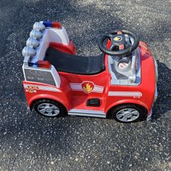 Childs Riding Firetruck 