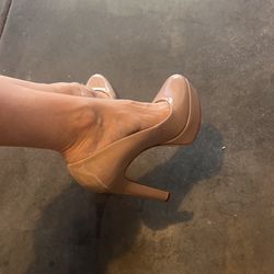 Beige High Heels