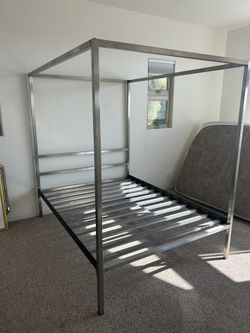 Brushed Stainless Steel Bed Frame