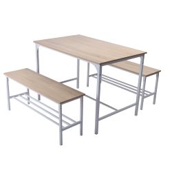 Lomaner Kitchen Dining Table Set with Storage Shelf