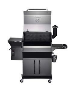 Silver Black Wood Pellet Grill from Z Grills